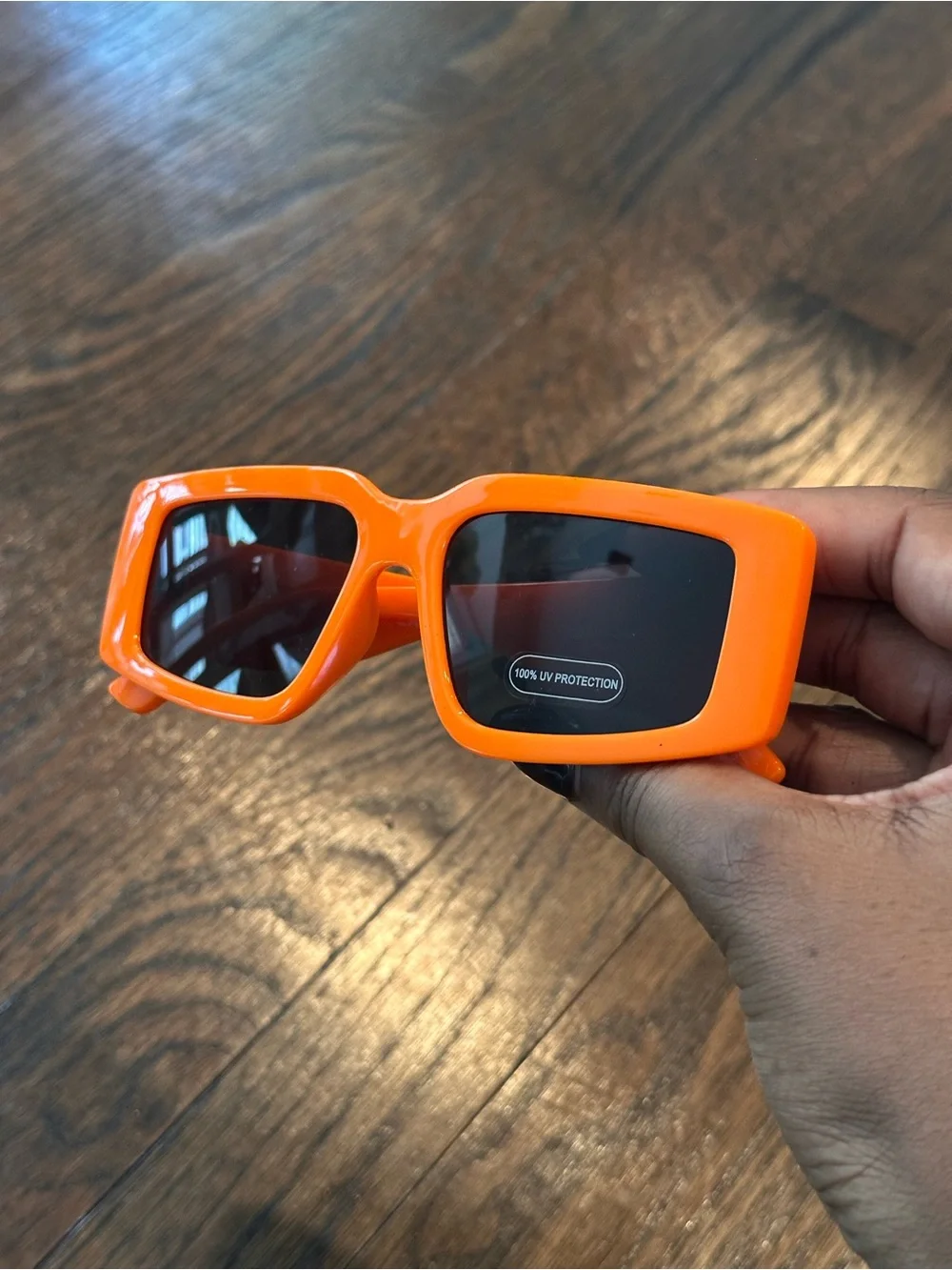 Orange Rectangle Sunglasses